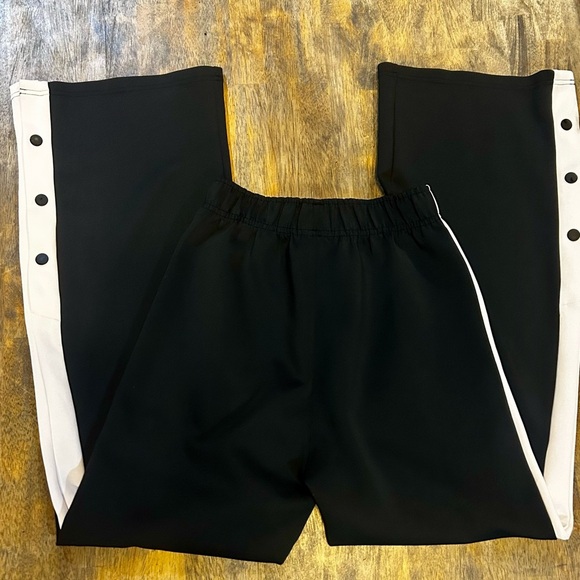 Shape Soft and Cozy Black and White Track Wide-Leg Pants - Picture 2 of 5